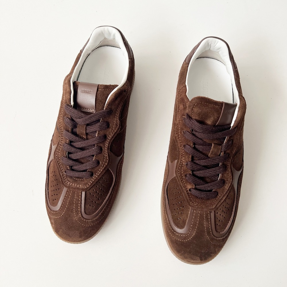 Alohas TB 490 Rife Sneakers Size 9 Brown Suede Leather Retro Low Top NEW